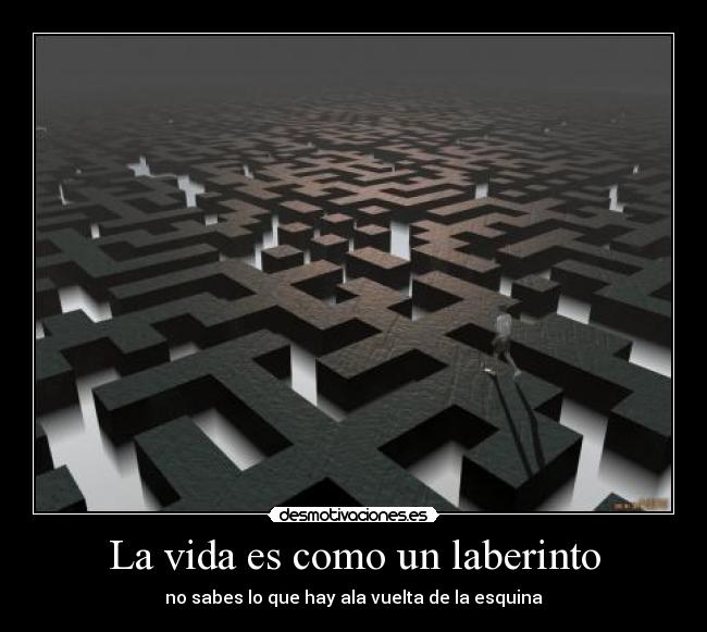 La vida es como un laberinto -