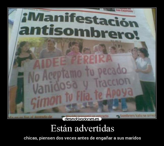 Están advertidas - chicas, piensen dos veces antes de engañar a sus maridos