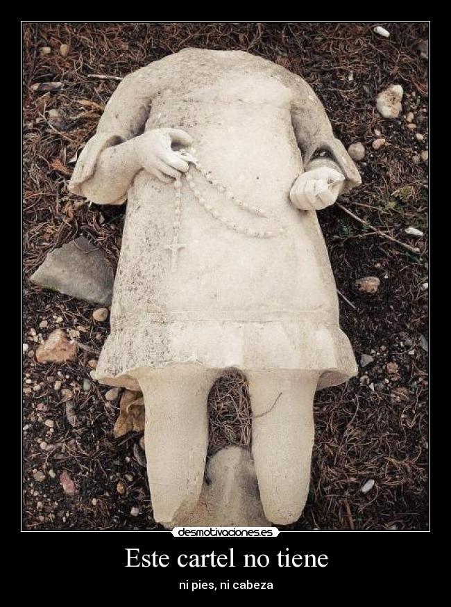 Este cartel no tiene - 