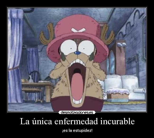 carteles tony tony chopper desmotivaciones