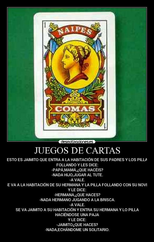 carteles juegos cartas desmotivaciones