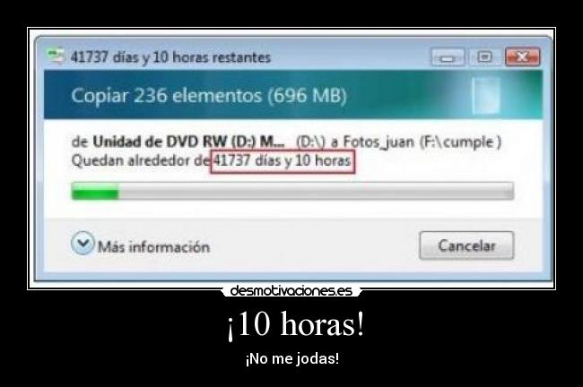 ¡10 horas! -