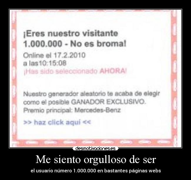 Me siento orgulloso de ser -