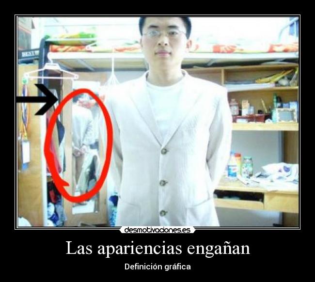 Las apariencias engañan - Definición gráfica