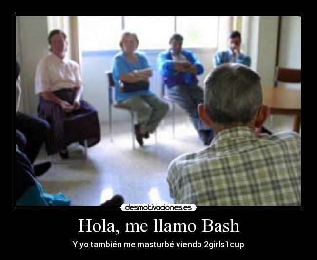 carteles hola llamo bash desmotivaciones