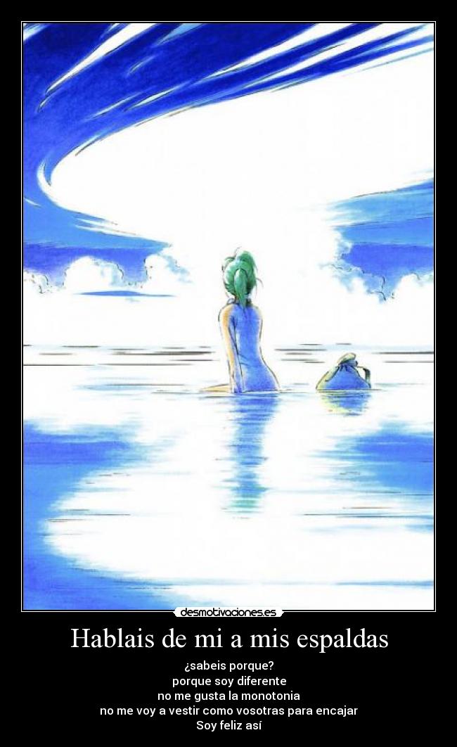 Hablais de mi a mis espaldas - 
