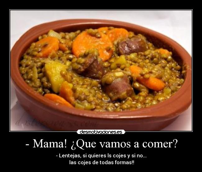 carteles lentejas desmotivaciones