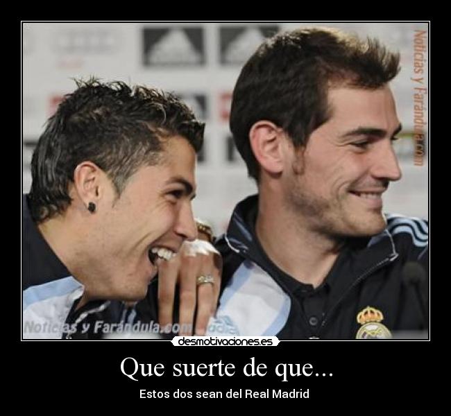 Que suerte de que... -