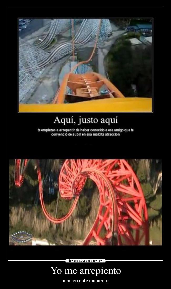 Yo me arrepiento - mas en este momento