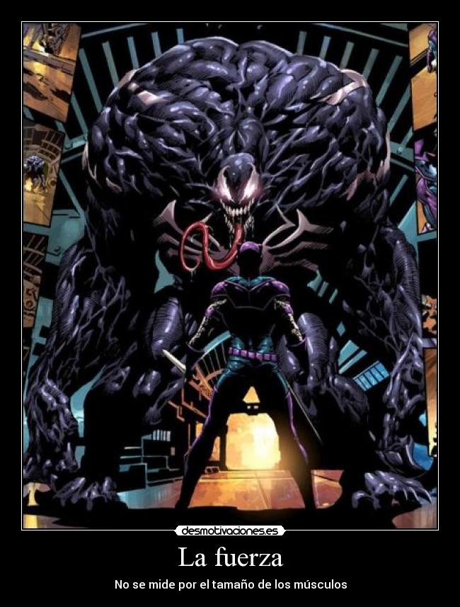 carteles fuerza mide por tamano los musculos desmotivaciones