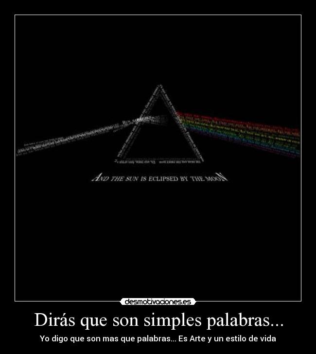 Dirás que son simples palabras... - 
