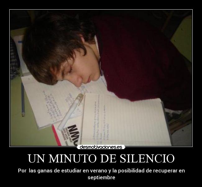 UN MINUTO DE SILENCIO - 