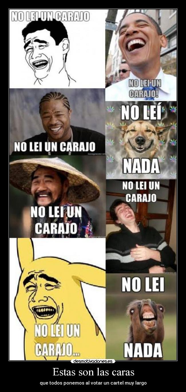 Estas son las caras - 