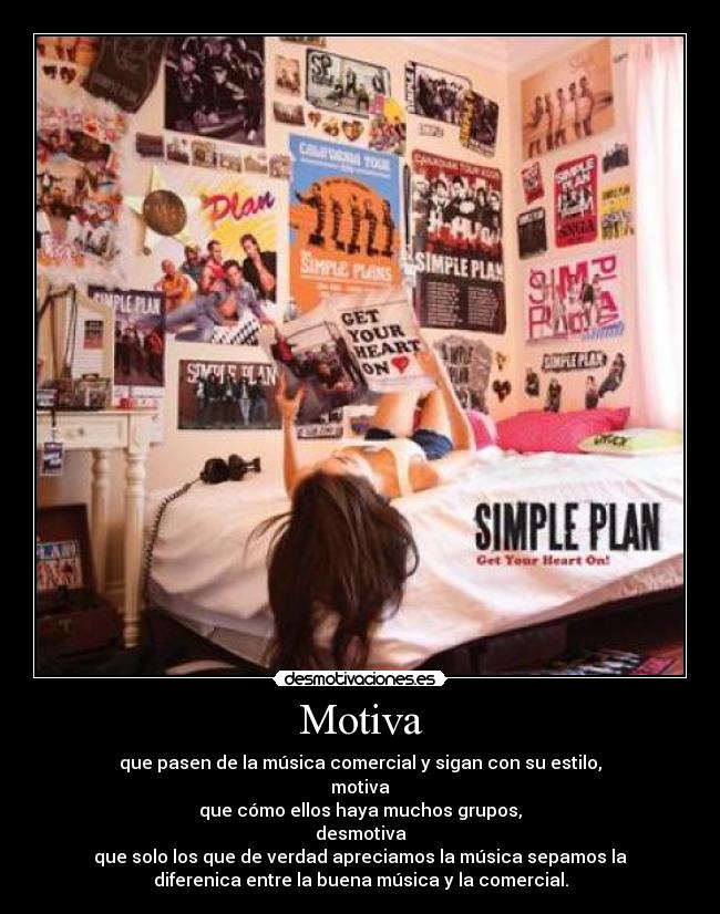 carteles simple plan desmotivaciones