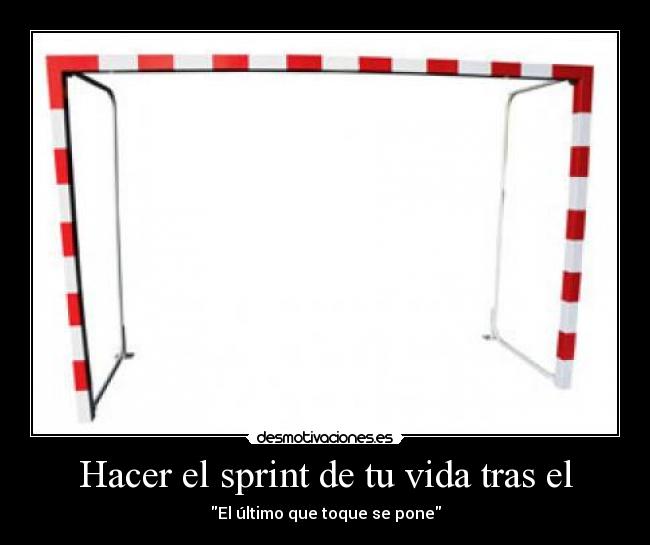 Hacer el sprint de tu vida tras el - El último que toque se pone