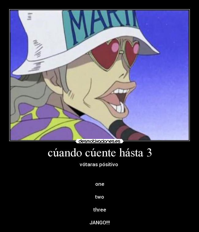 cúando cúente hásta 3 -