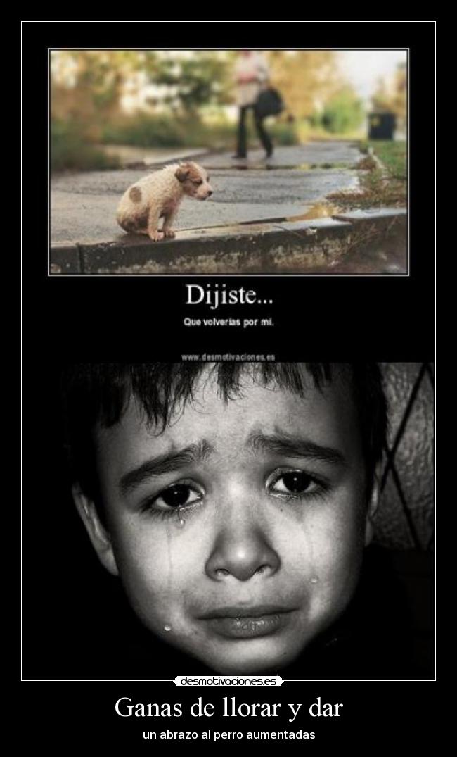 Ganas de llorar y dar -