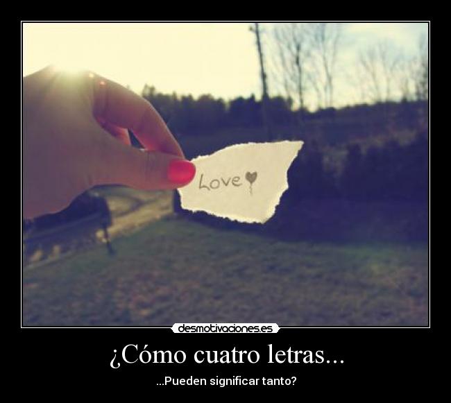 ¿Cómo cuatro letras... - 