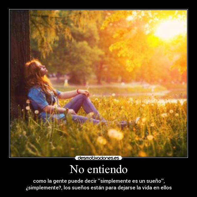 No entiendo - 