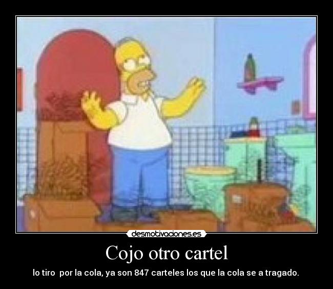 Cojo otro cartel -