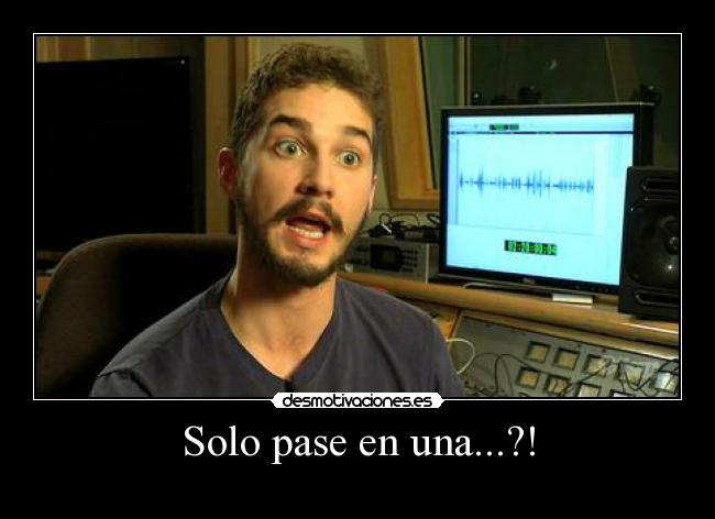 Solo pase en una...?! -