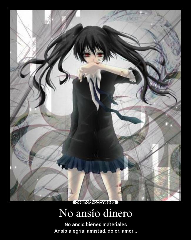 No ansío dinero - 
