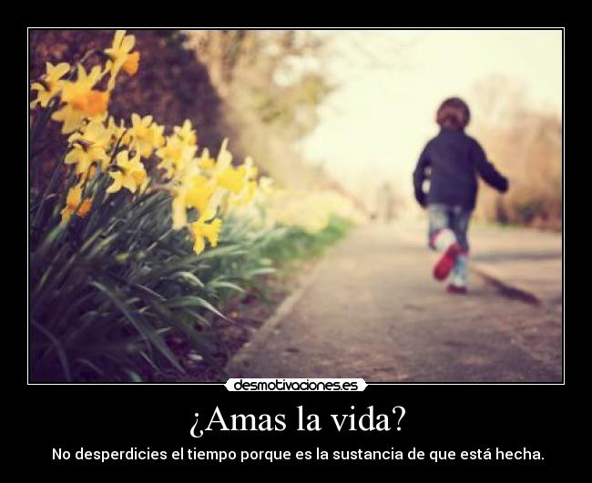¿Amas la vida? - 