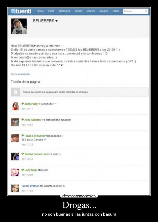 Drogas... - no son buenas si las juntas con basura