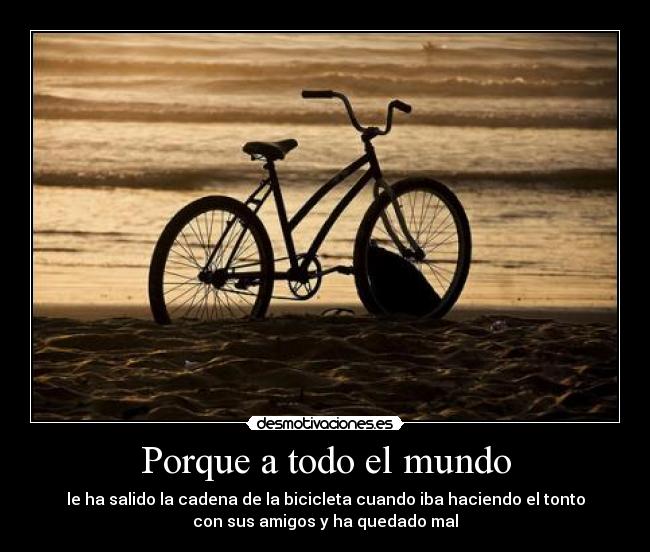 carteles mundo bicicletas desmotivaciones