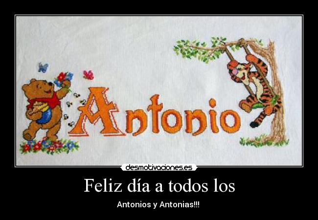 Feliz día a todos los -