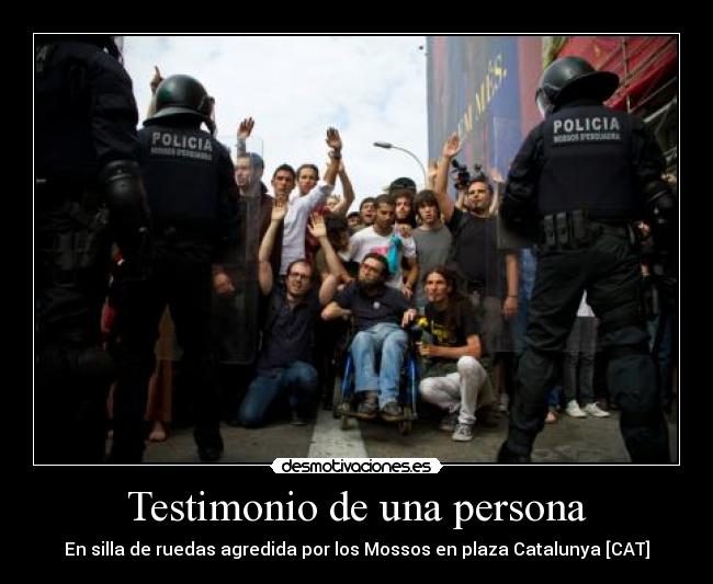 Testimonio de una persona - 