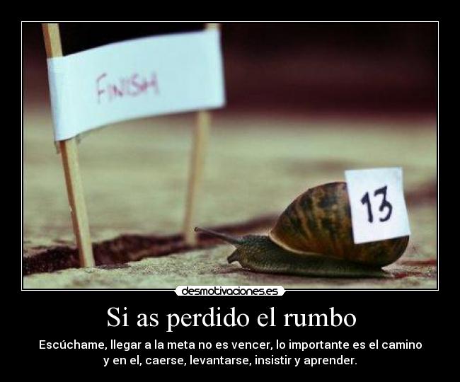 Si as perdido el rumbo -