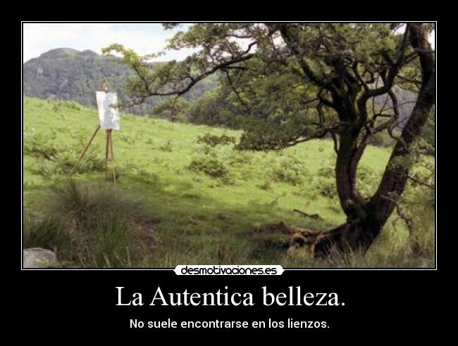 La Autentica belleza. -