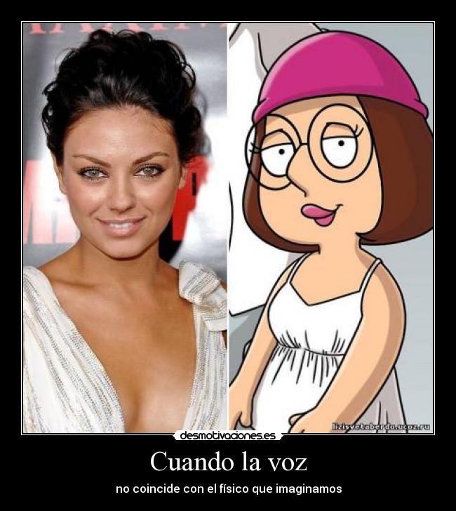 Cuando la voz - no coincide con el físico que imaginamos