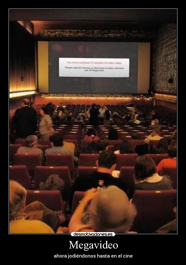 carteles megavideo desmotivaciones