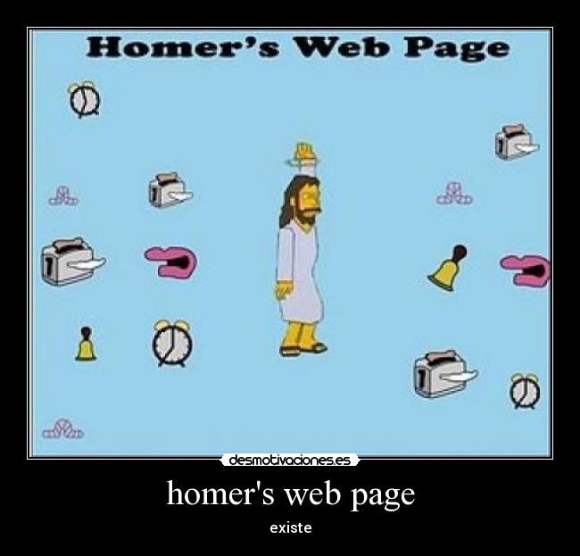 homers web page - existe