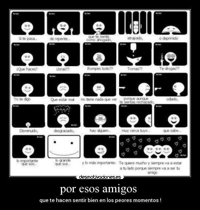 por esos amigos -