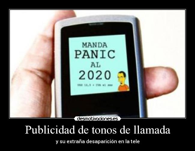 Publicidad de tonos de llamada - y su extraña desaparición en la tele