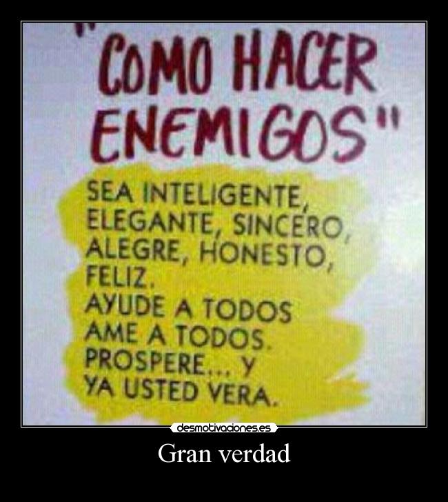 Gran verdad -