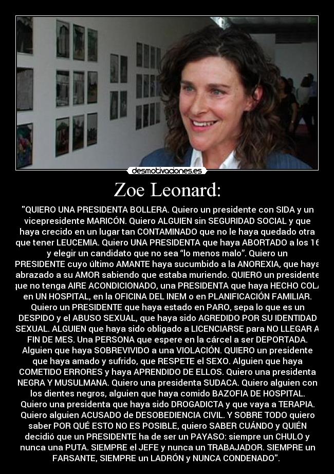 Zoe Leonard: -
