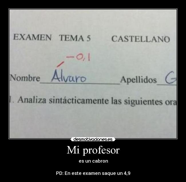 Mi profesor -