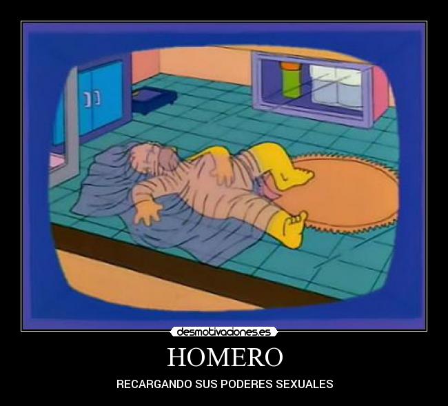 HOMERO - RECARGANDO SUS PODERES SEXUALES