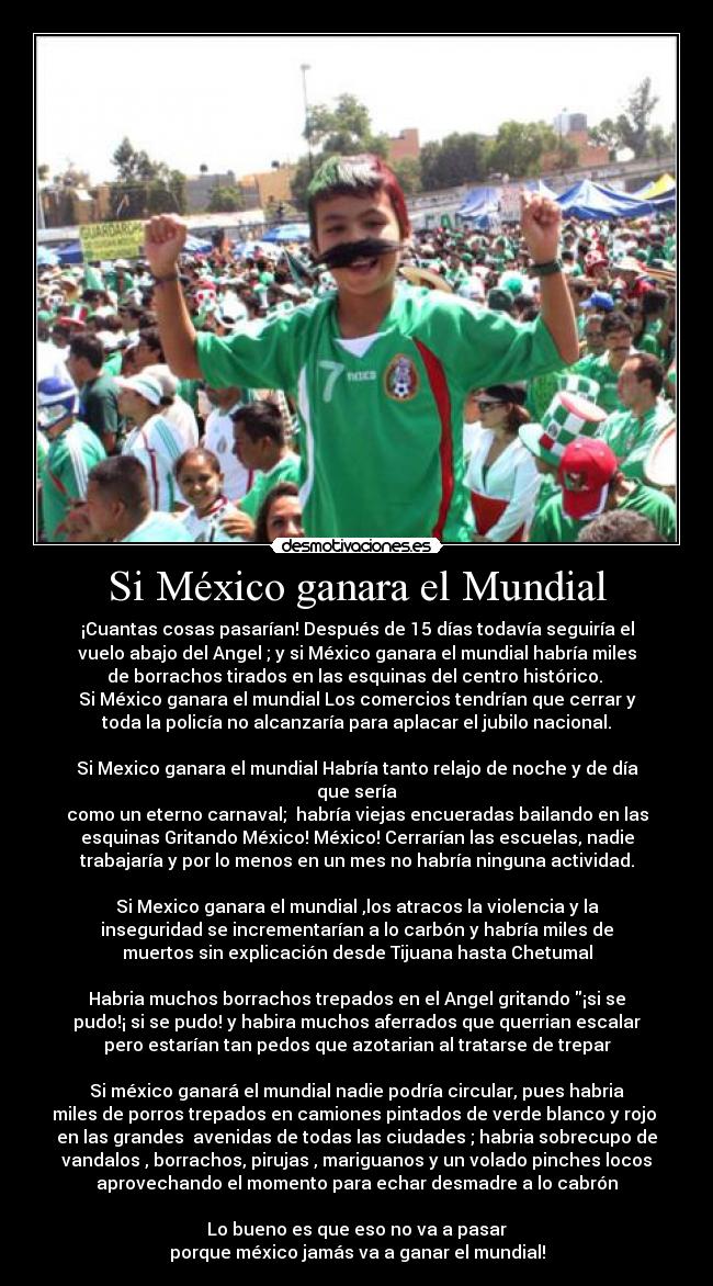 Si México ganara el Mundial -