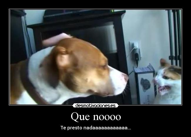 Que noooo - Te presto nadaaaaaaaaaaaa...