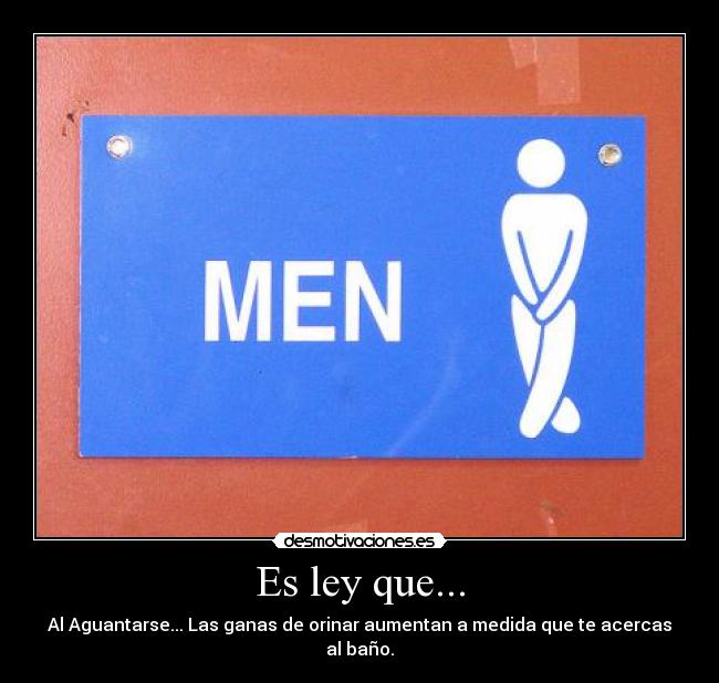 Es ley que... -