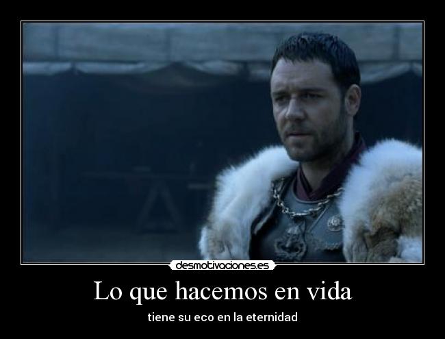carteles vida gladiator desmotivaciones