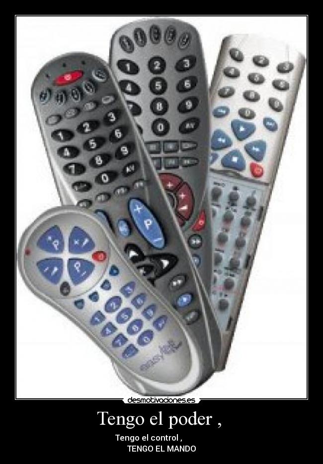 carteles mandos tele desmotivaciones