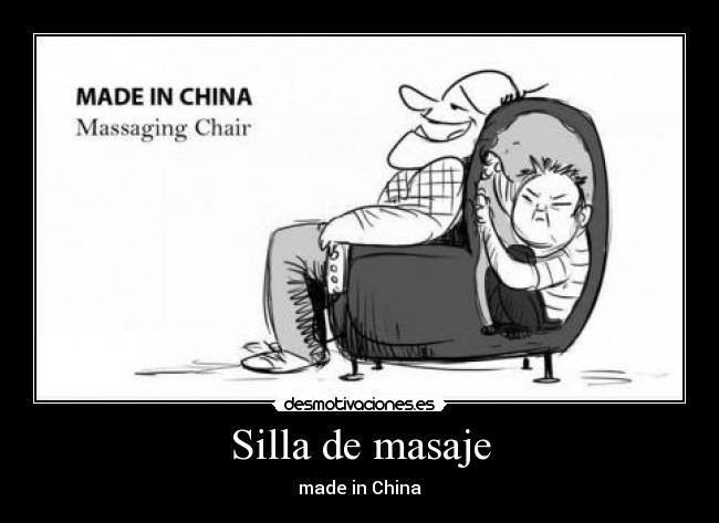 Silla de masaje - made in China