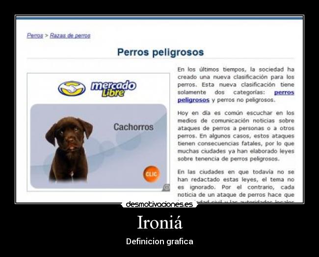 Ironiá - Definicion grafica