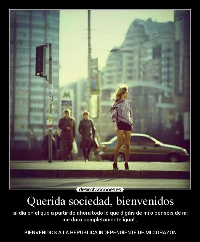 Querida sociedad, bienvenidos -